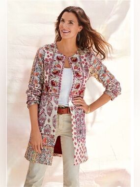 Soft Surroundings La Sultana Jacket Size M